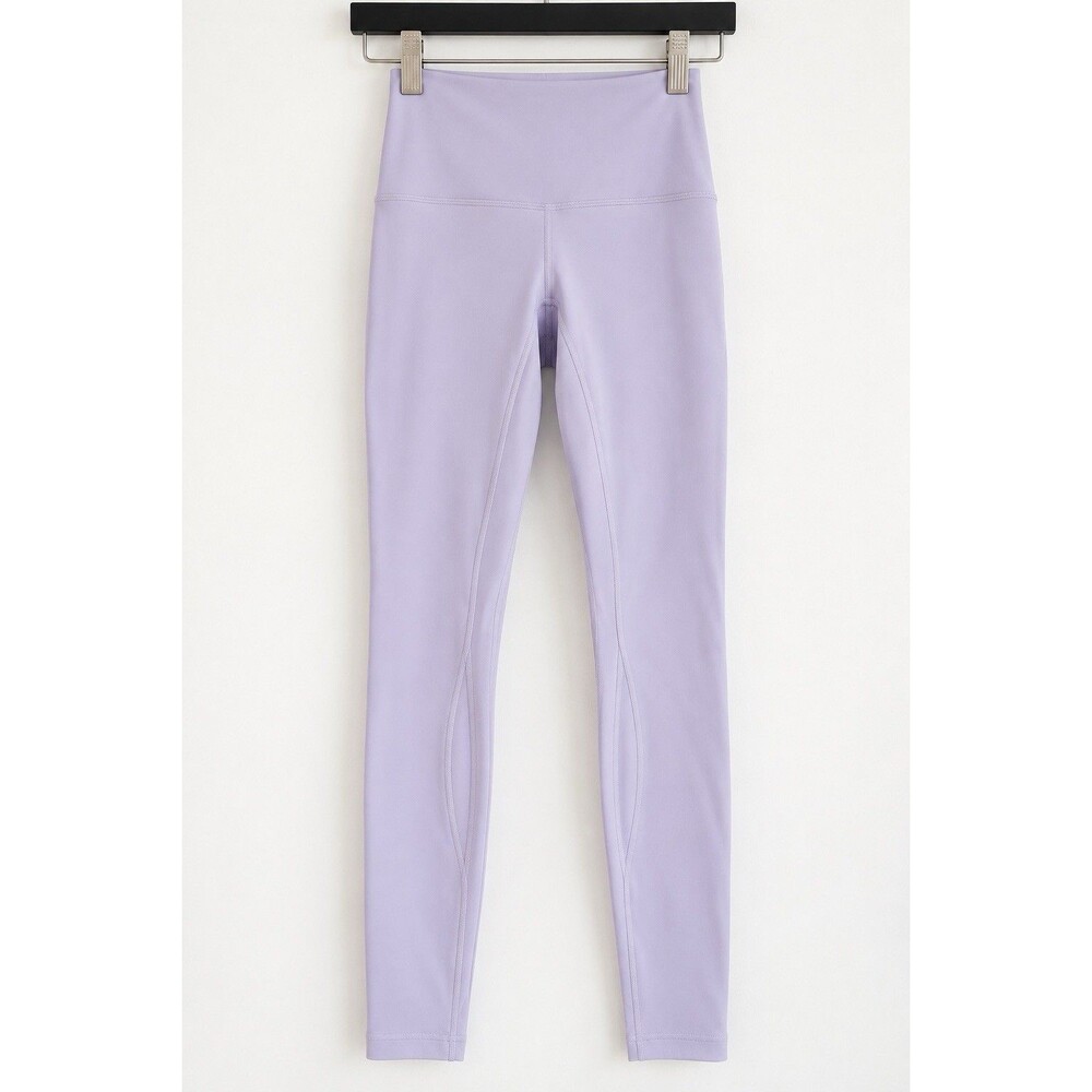 Lululemon High Rise Leggings Size 0 Lavender Purple Full Length Yoga Pants